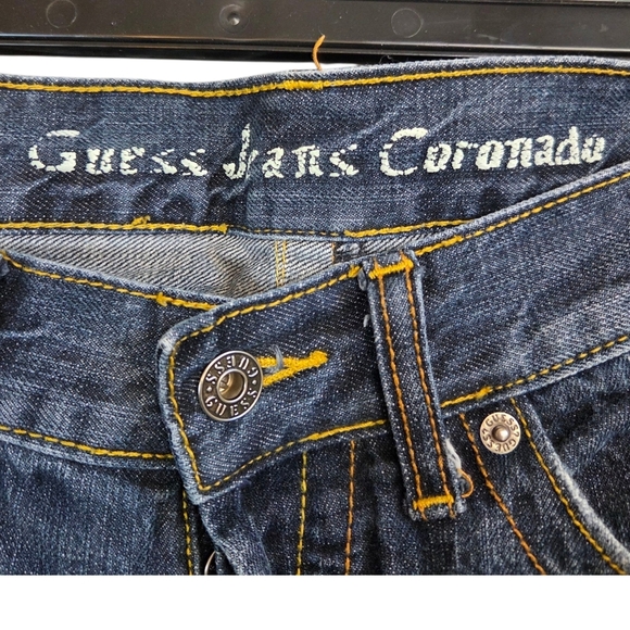 Guess Men's Coronada Butron Fly Bootcut Blue Jeans Size 29x30 - Picture 2 of 6